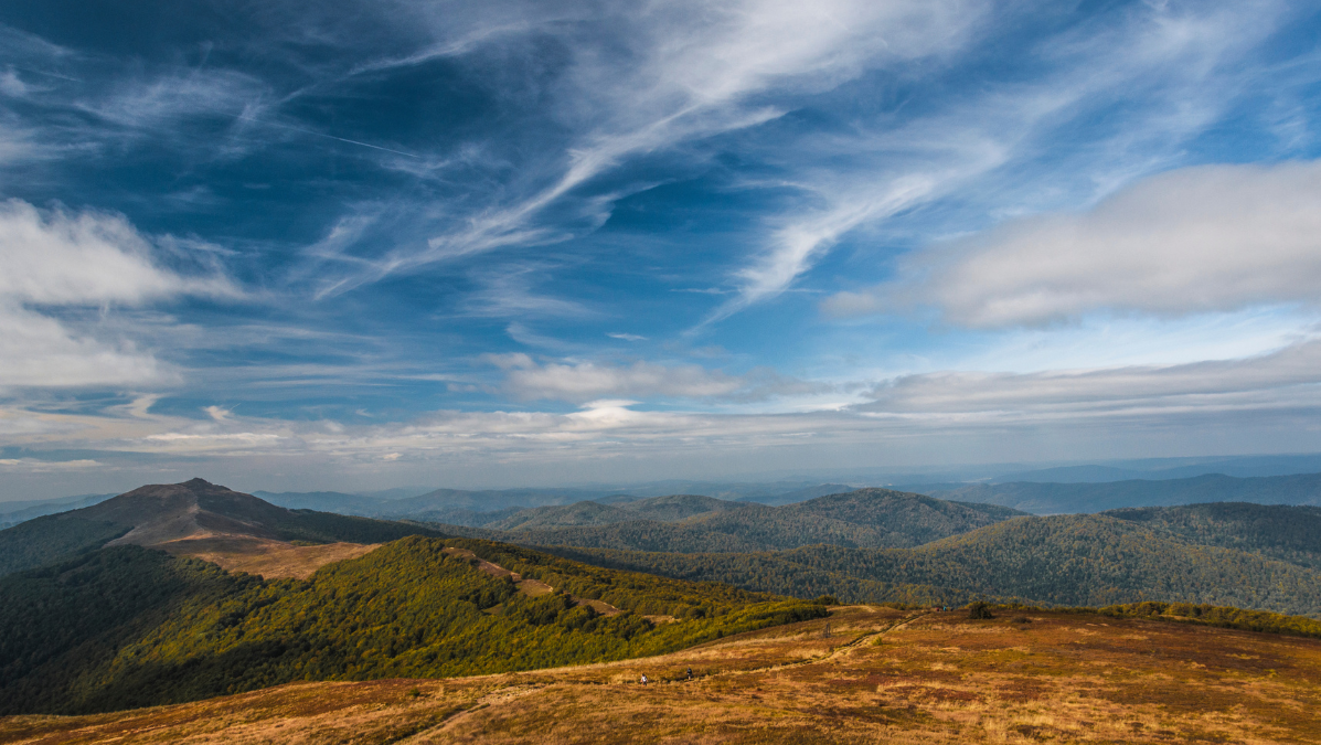 Widok panoramiczny na Połoniny
