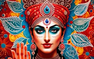 kropka na czole hinduski