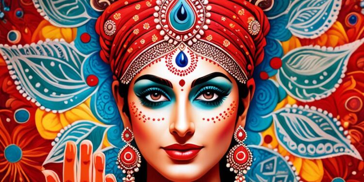 kropka na czole hinduski